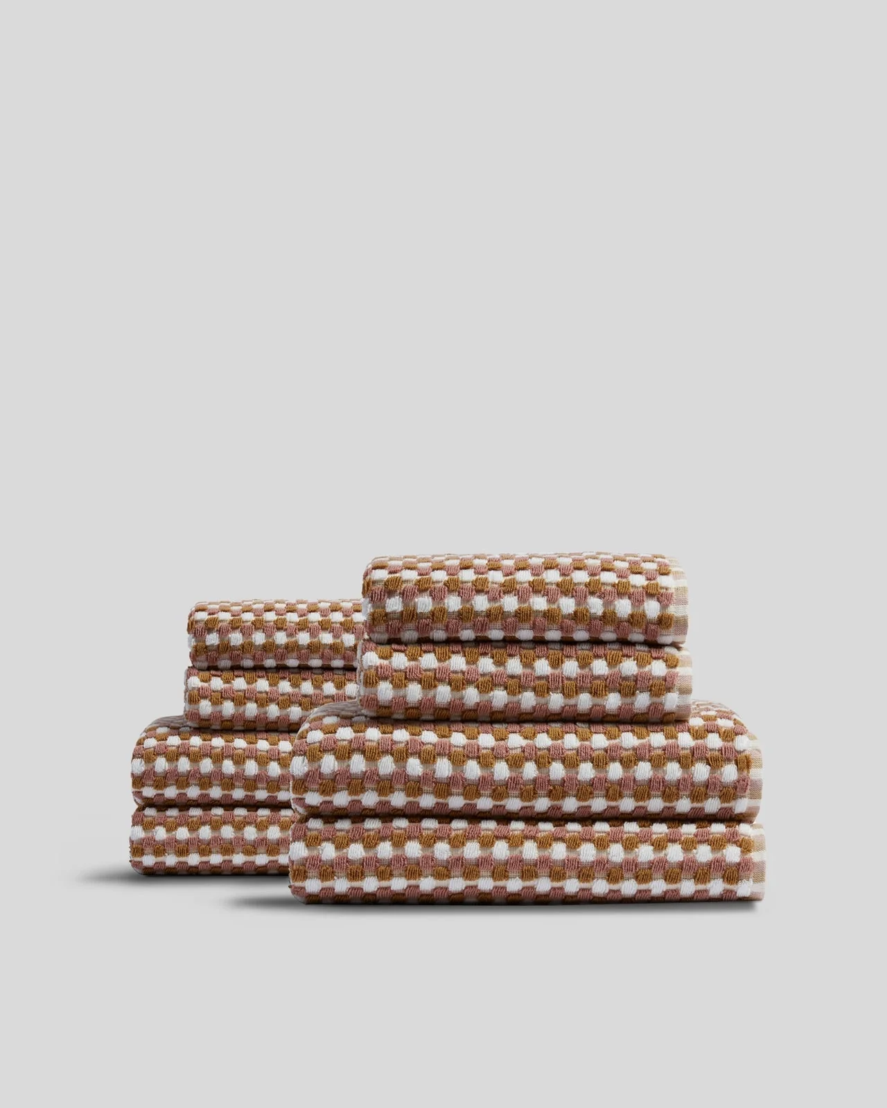 4+4 Organic Mosaic Bath Bundle - Ochre and Clay