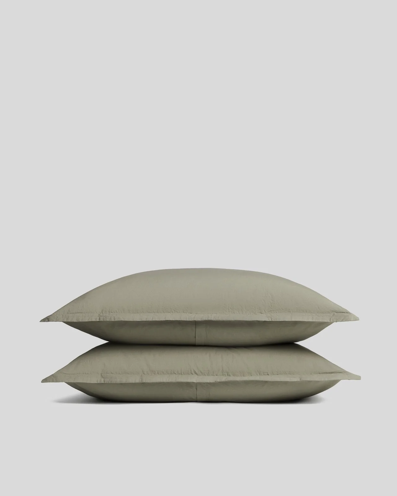 Brushed Cotton Sham Set (Moss)
