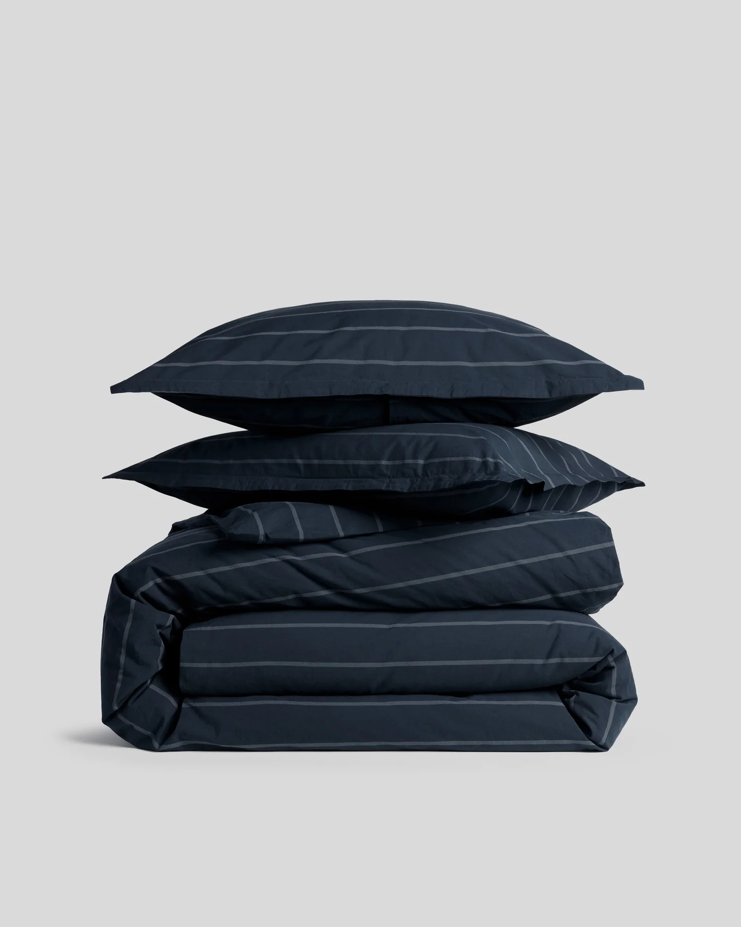 Brushed Cotton Duvet Cover Set - Dusk Stripe TW/XL