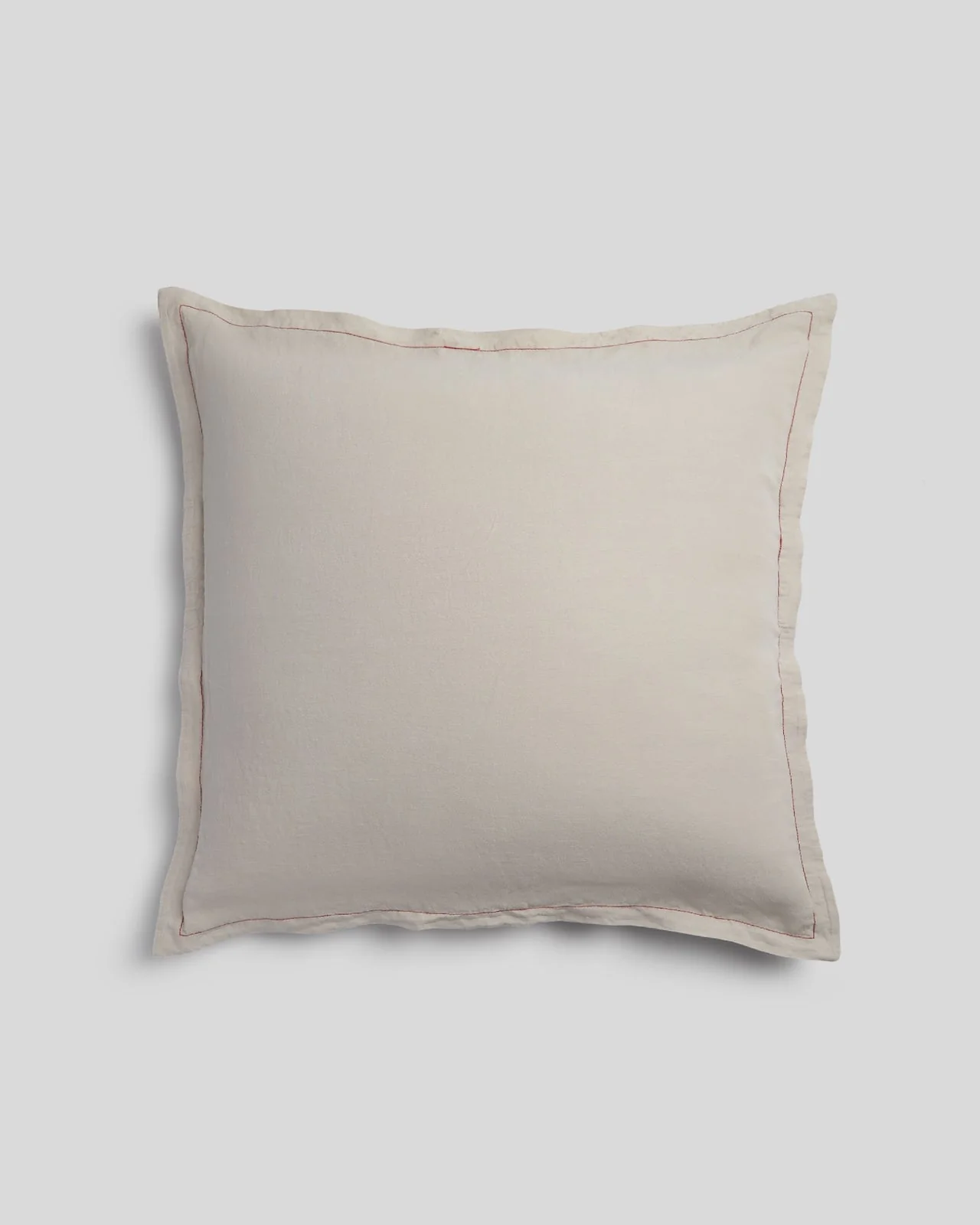 Linen Tencel Euro Sham - FINAL SALE (Bone with Canyon)