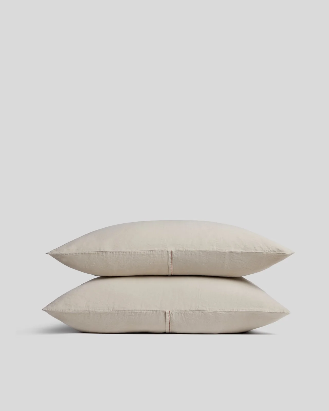 Linen Tencel Pillowcase Set - FINAL SALE (Bone with Canyon)