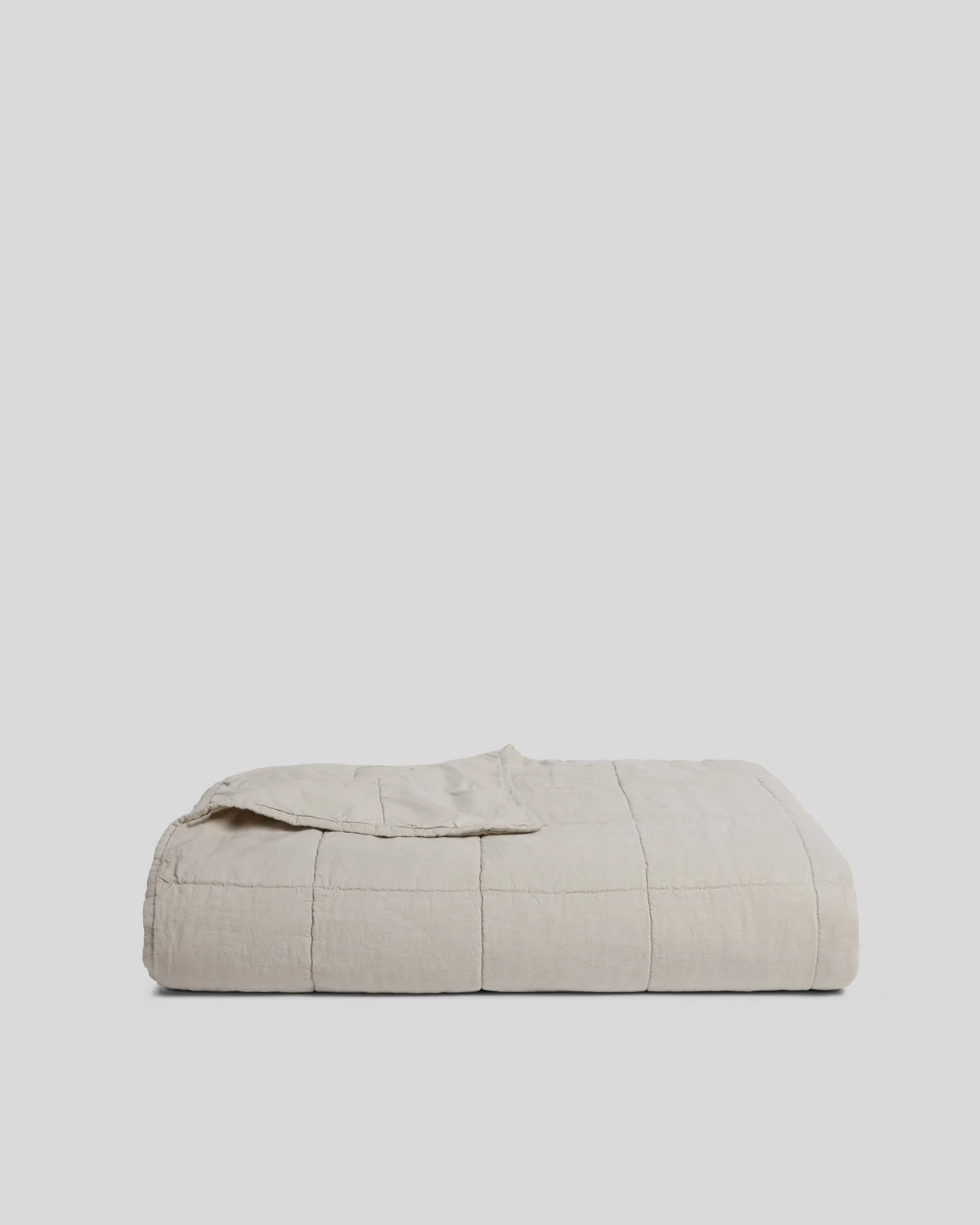 Linen Box Quilt (Bone)