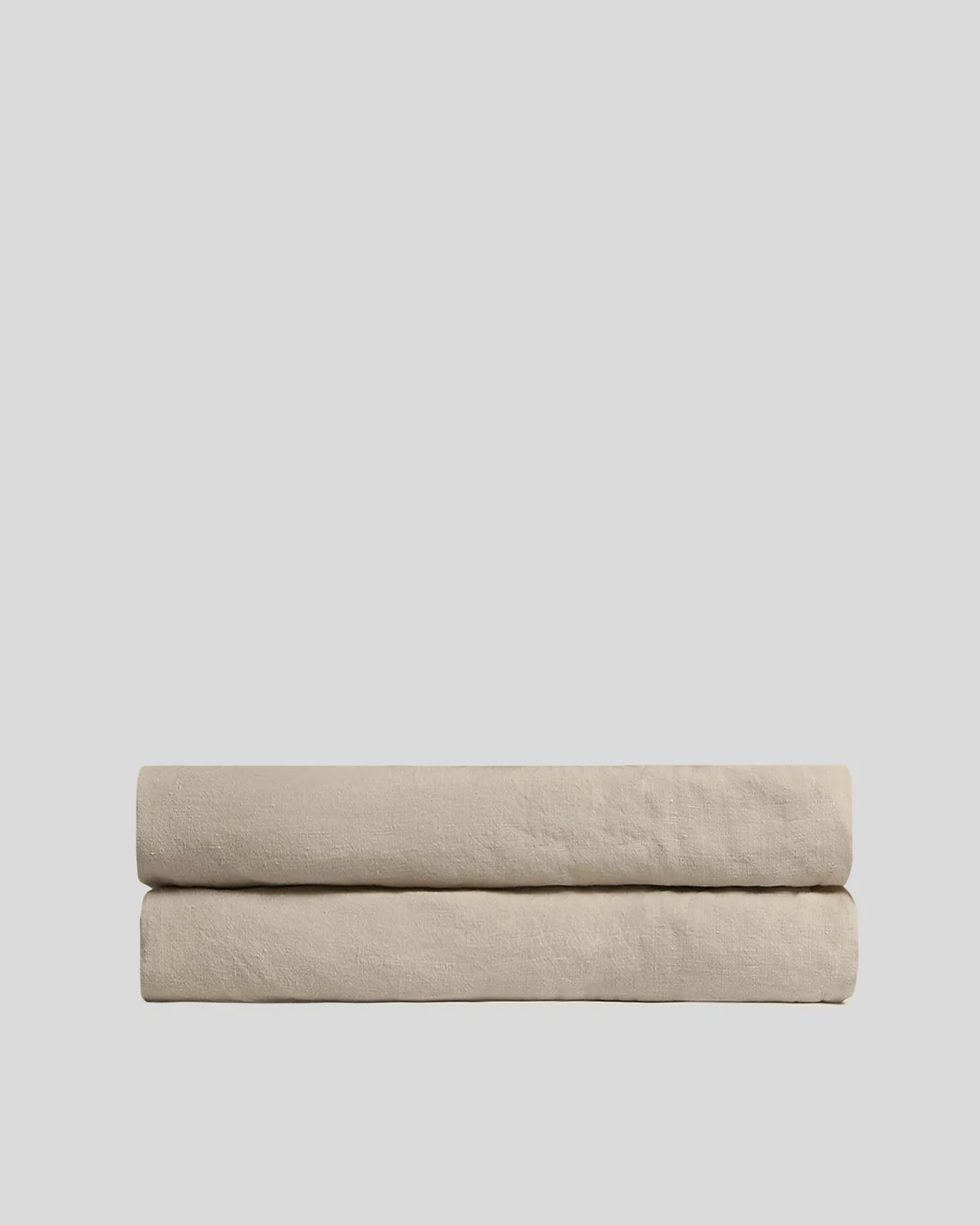 Linen Fitted Sheet (Toast)