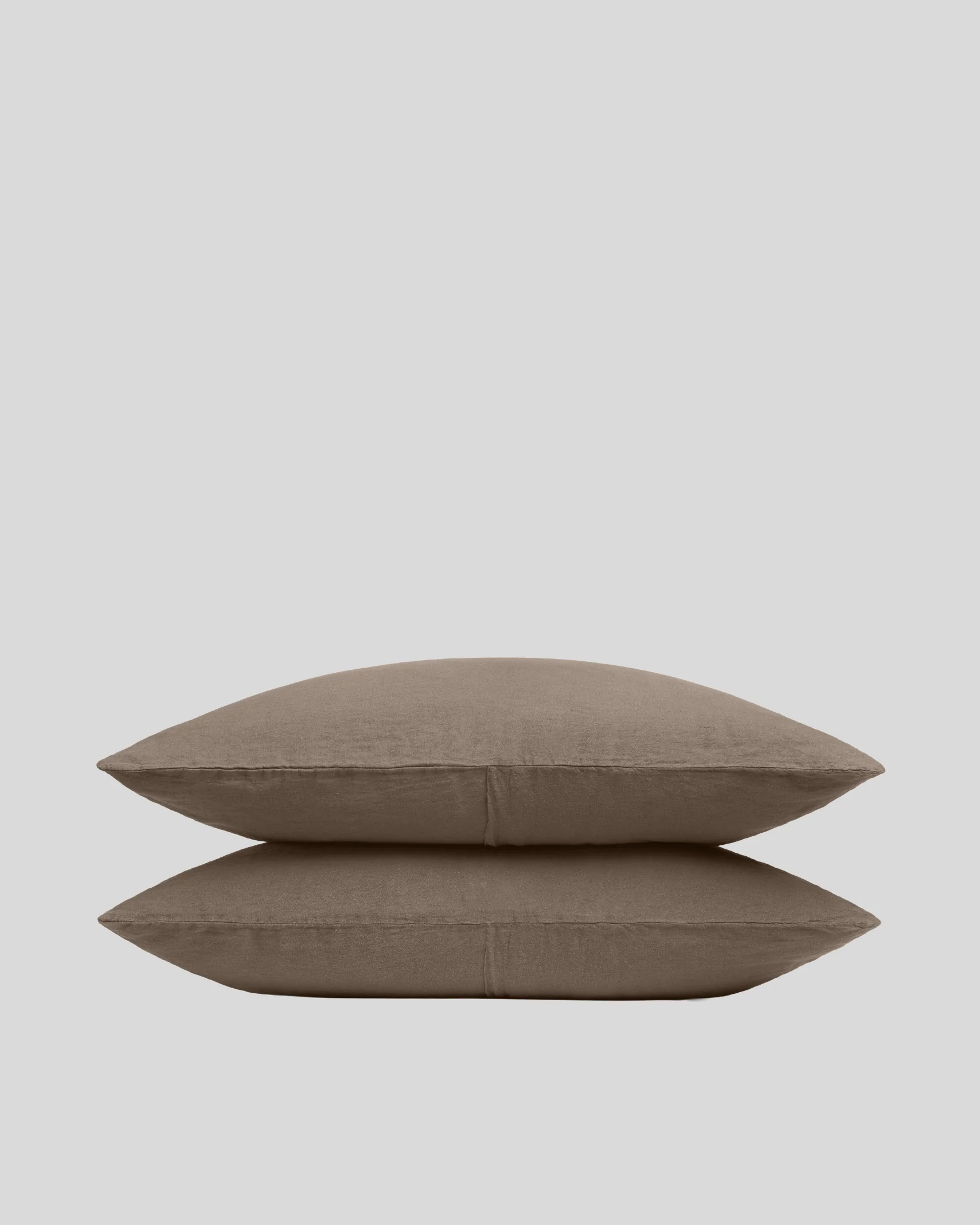 Linen Pillowcase Set (Warm Grey)