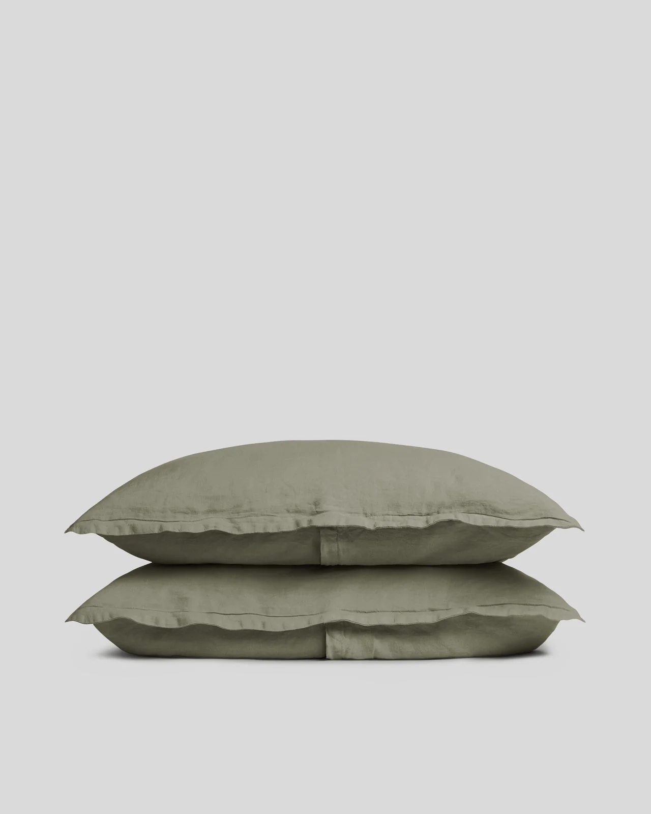 Linen Sham Set (Moss)