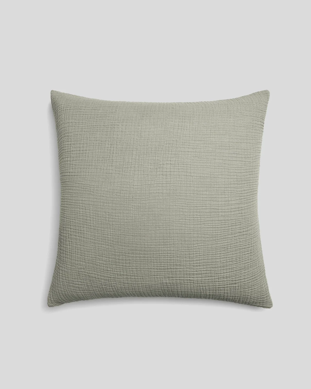 Organic Cloud Cotton Euro Sham - FINAL SALE (Heathered Moss)