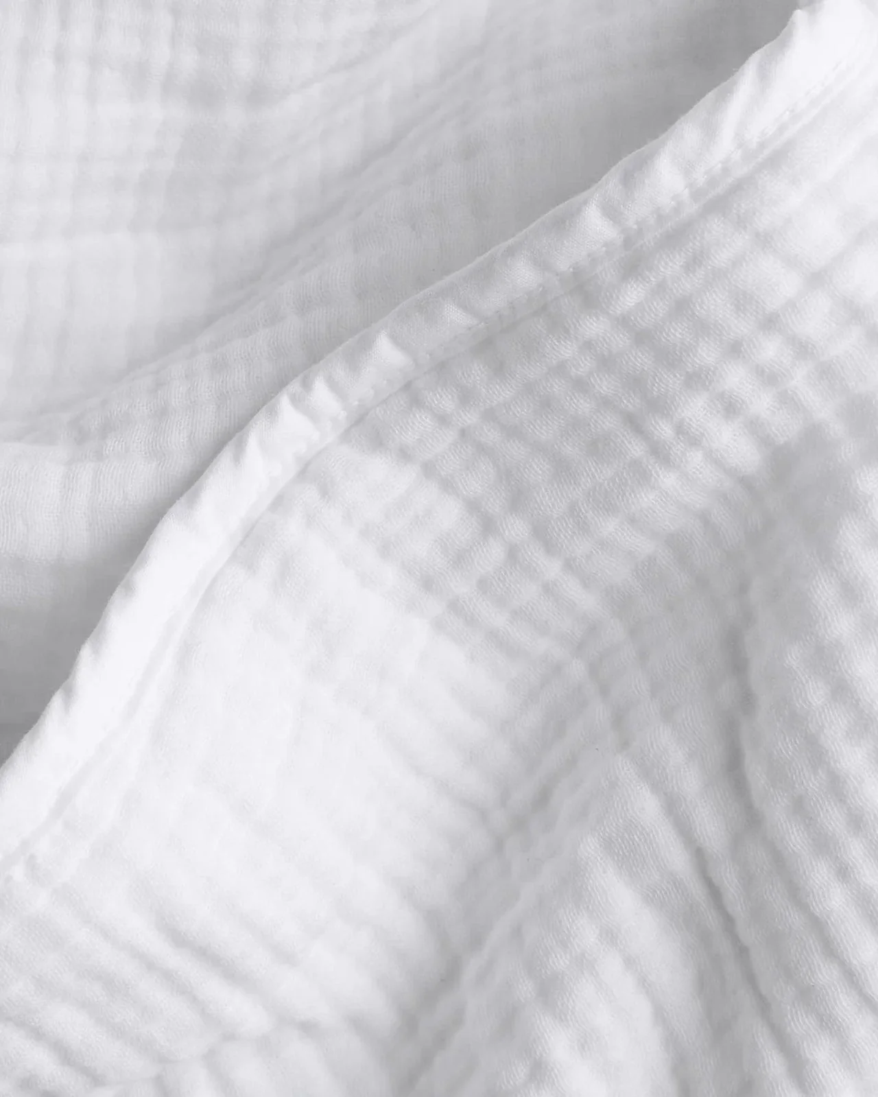Organic Cloud Cotton Quilt Fabric Swatch (White)