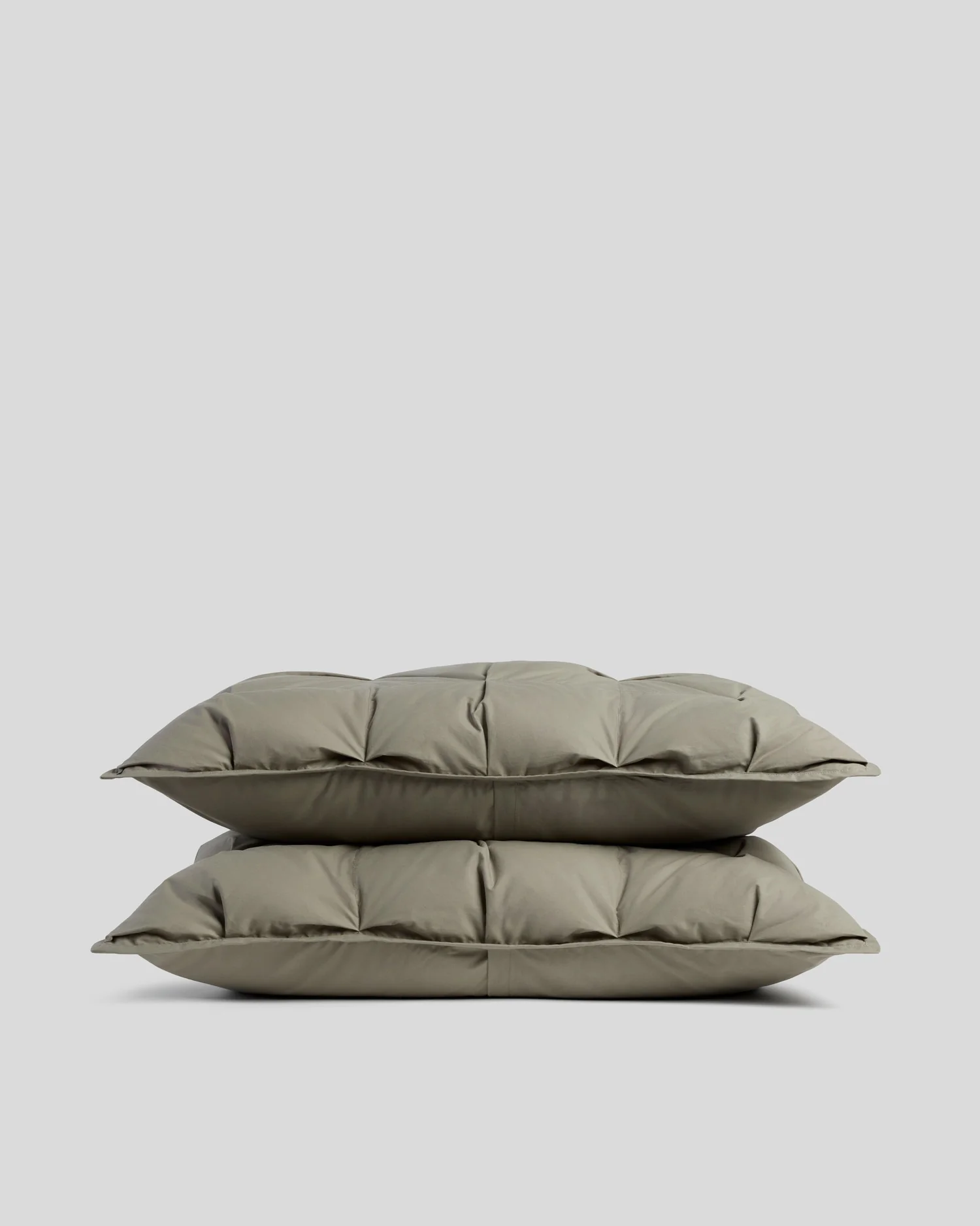 Organic Cotton Puff Shams (Moss)