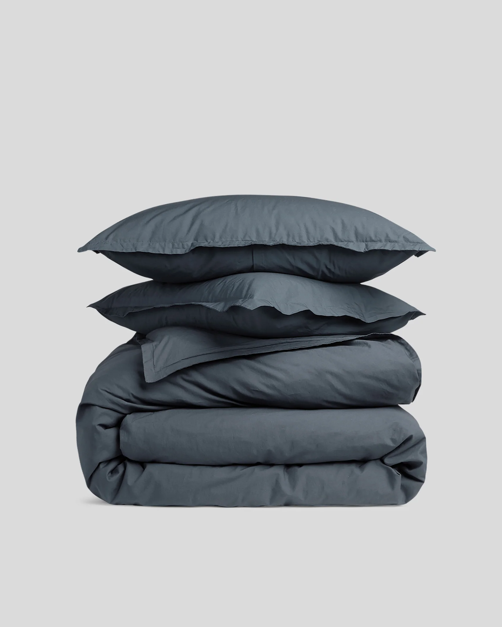 Percale Duvet Cover Set - Dusk F/Q