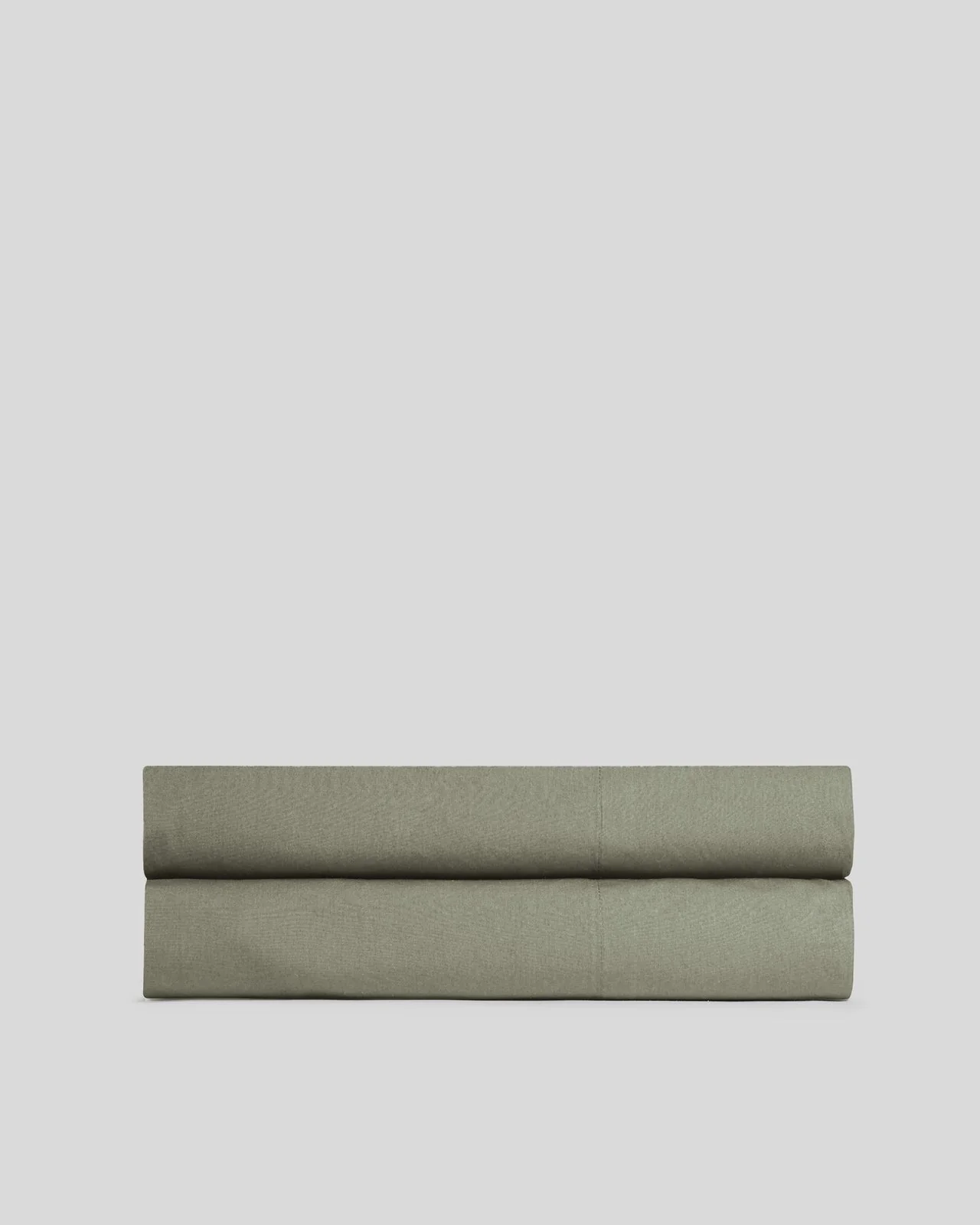 Percale Fitted Sheet (Moss)