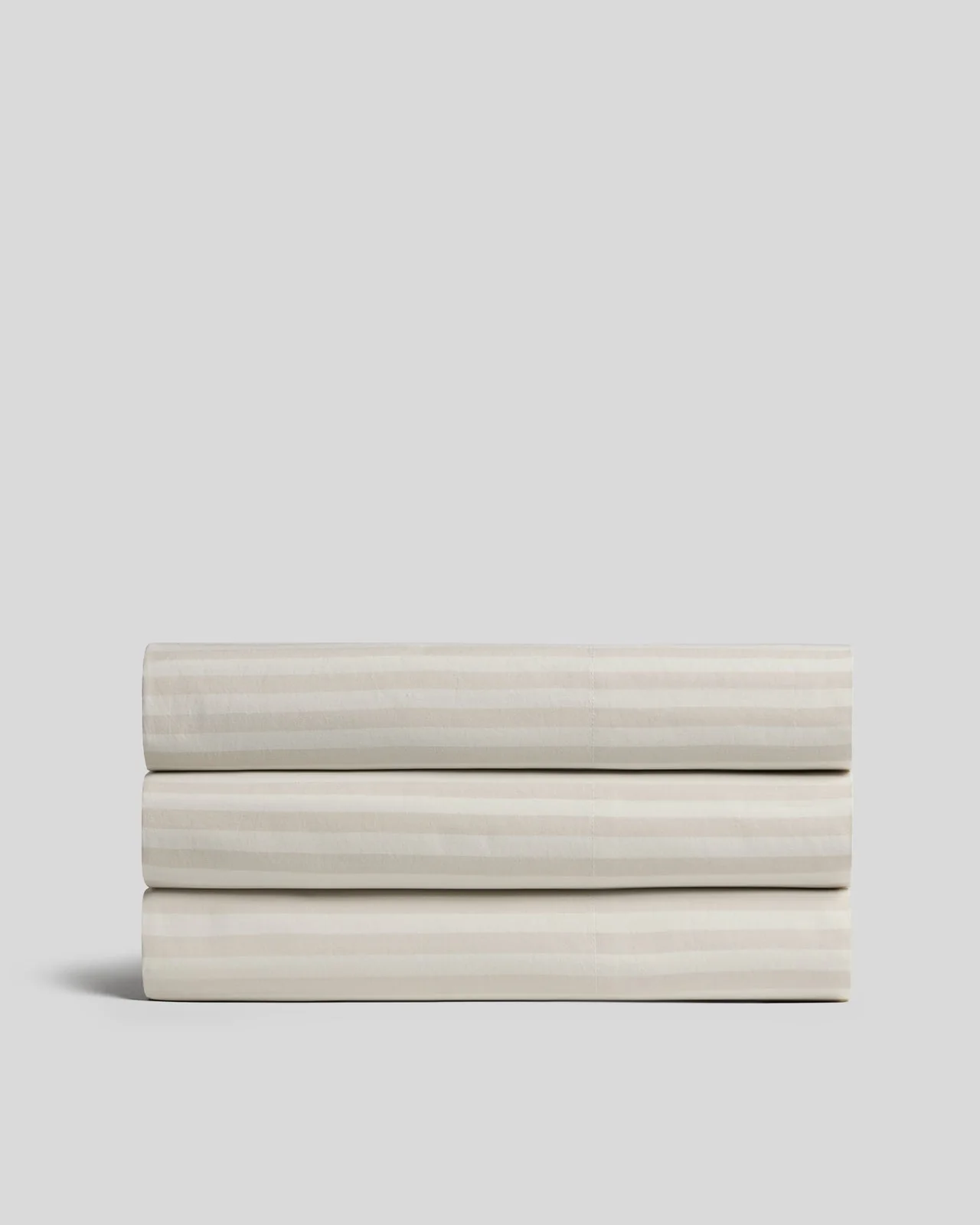 Percale Top Sheet (Bone Stripe)