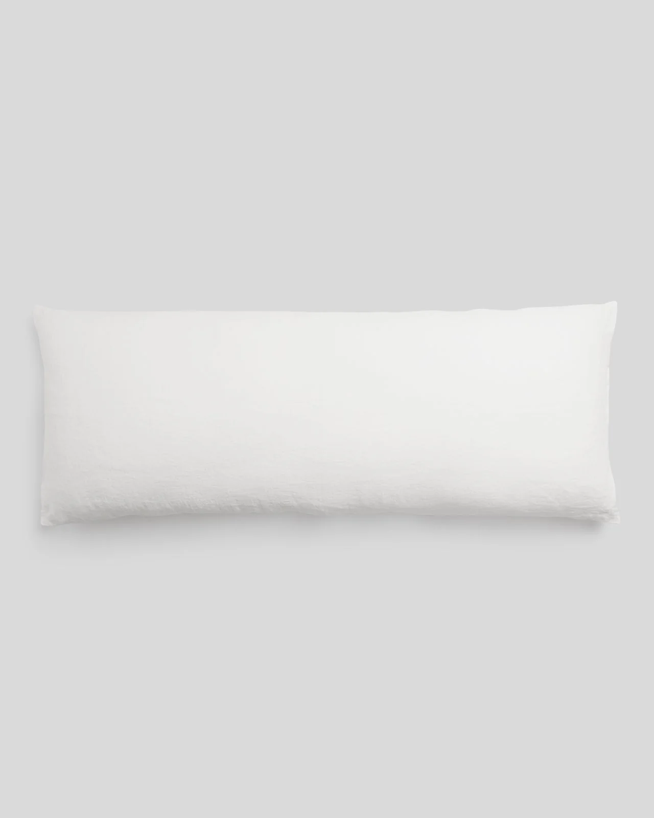 Vintage Linen Body Pillow Cover (Antique White)